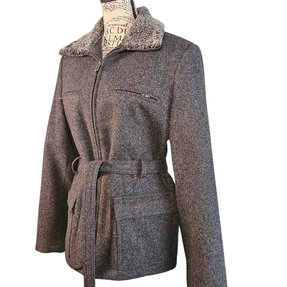 Express Gray Wool Jacket - Picture 3 of 8
